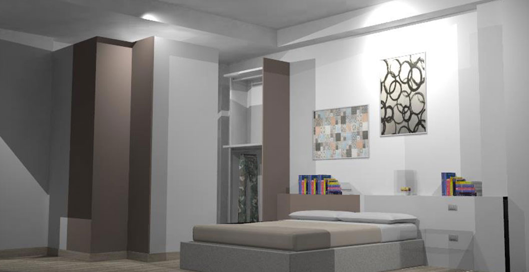 Camera da letto e cabina armadio - Zona Notte - Dallara Design Arredamento Ferrara