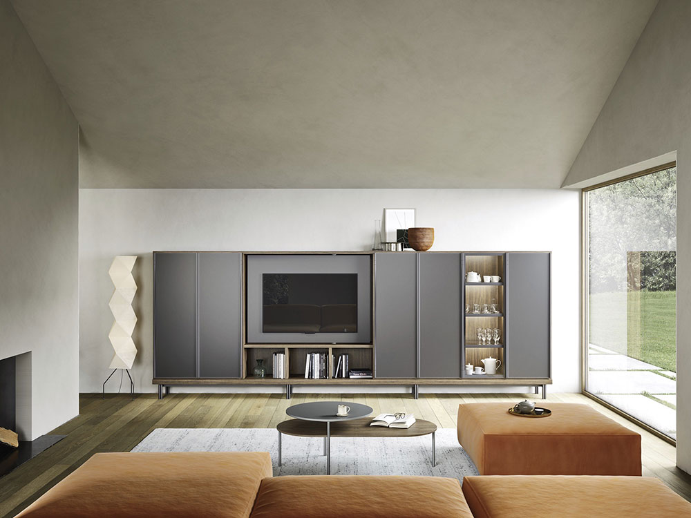 Zona giorno, living, soggiorno, mobile contenitore - Dallara Design Arredamento Ferrara