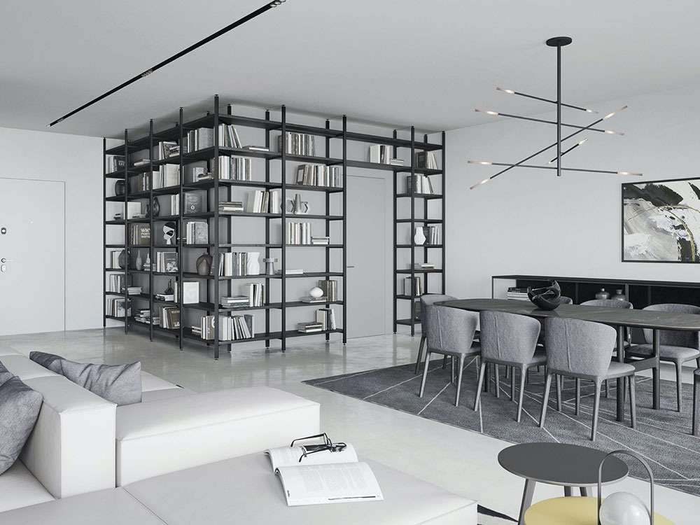Zona giorno, living, soggiorno, mobile tv, parete attrezzata - Dallara Design Arredamento Ferrara